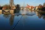 Fontaine in der Isar bei Landshut